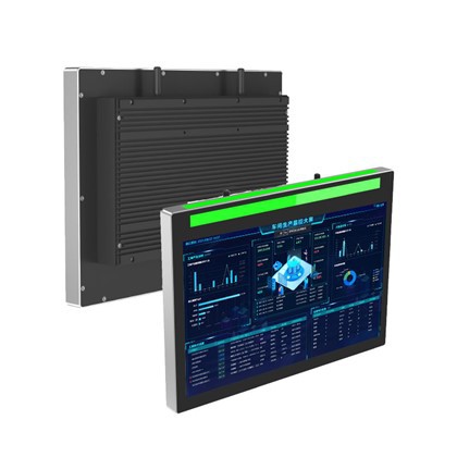 Индустриален панелен компютър с докосване с LED светлинна лента