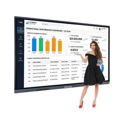 Интелигентна интерактивна бяла дъска с проектор